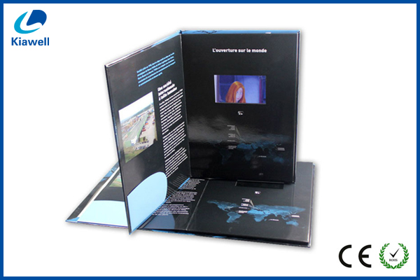 Video brochure card for advertising